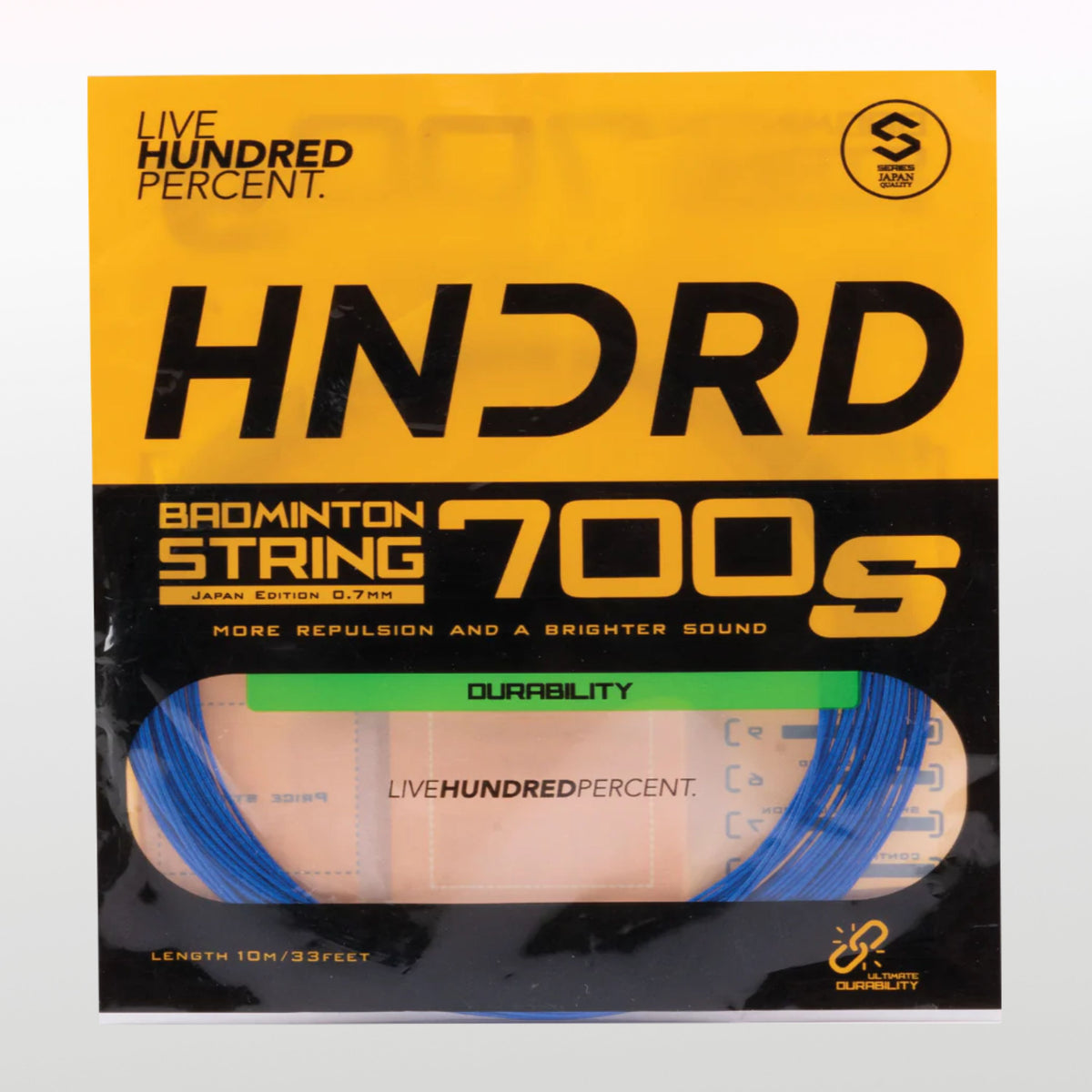 Hundred 700S Badminton String – Durable 0.70mm Multifilament ...